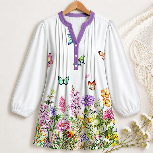 Garden Butterflies Blouse