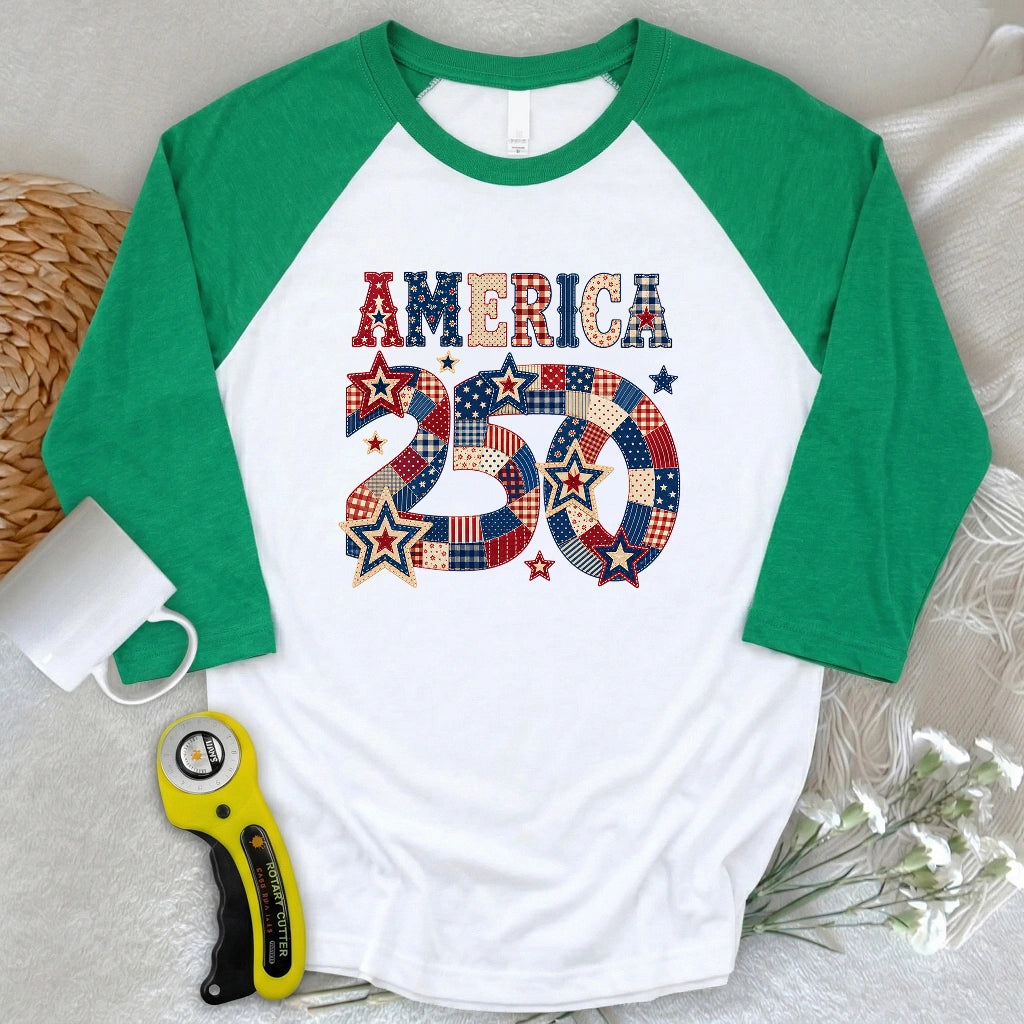 America 250 3/4 Sleeve T-shirt