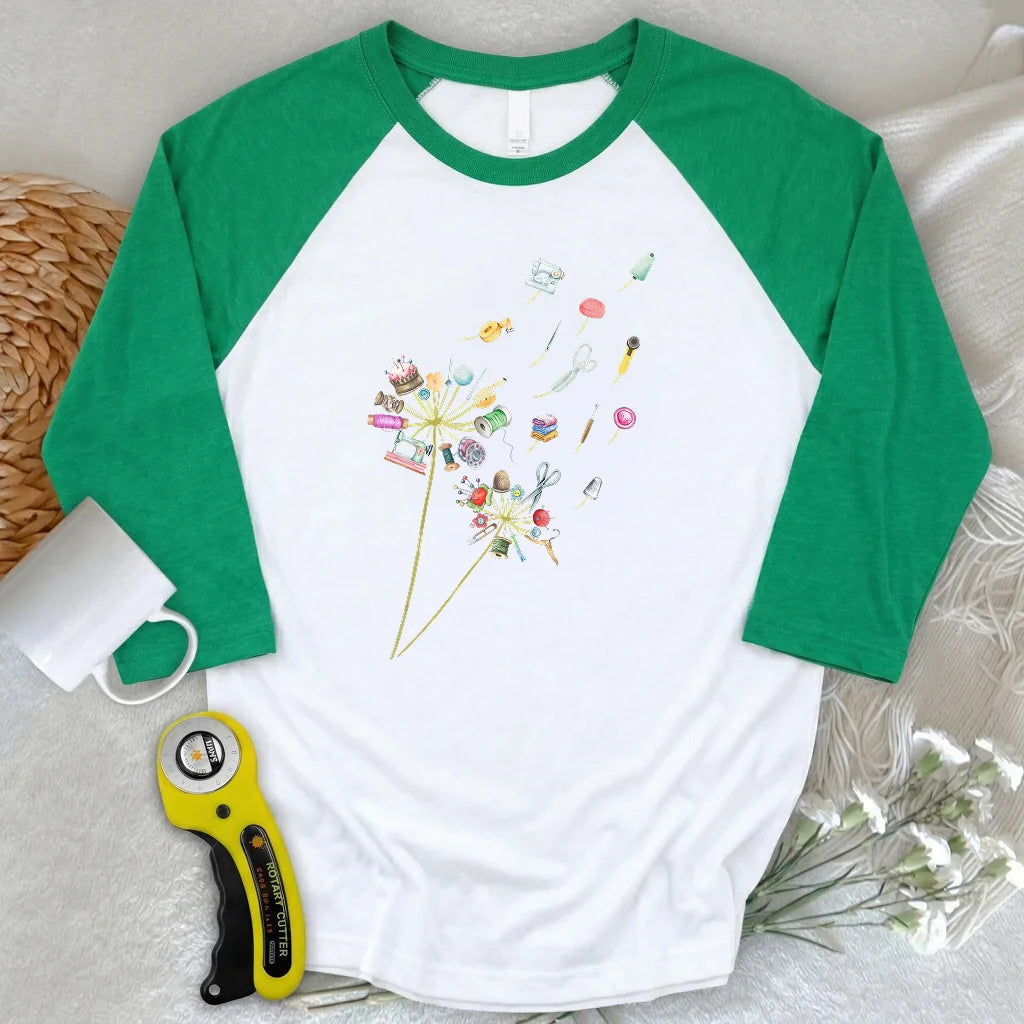Crafted To Bloom 3/4 Sleeve T-shirt