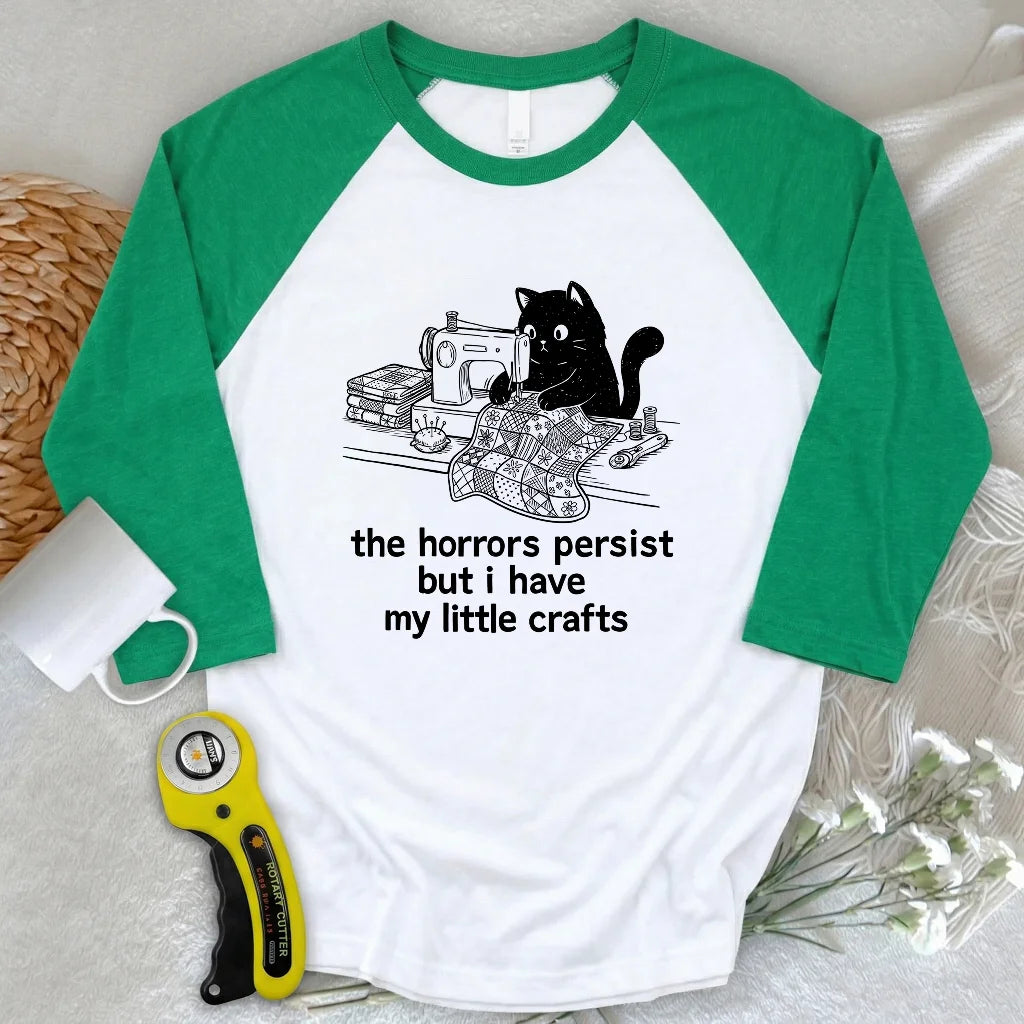 Little Crafts vs. The World 3/4 Sleeve T-shirt