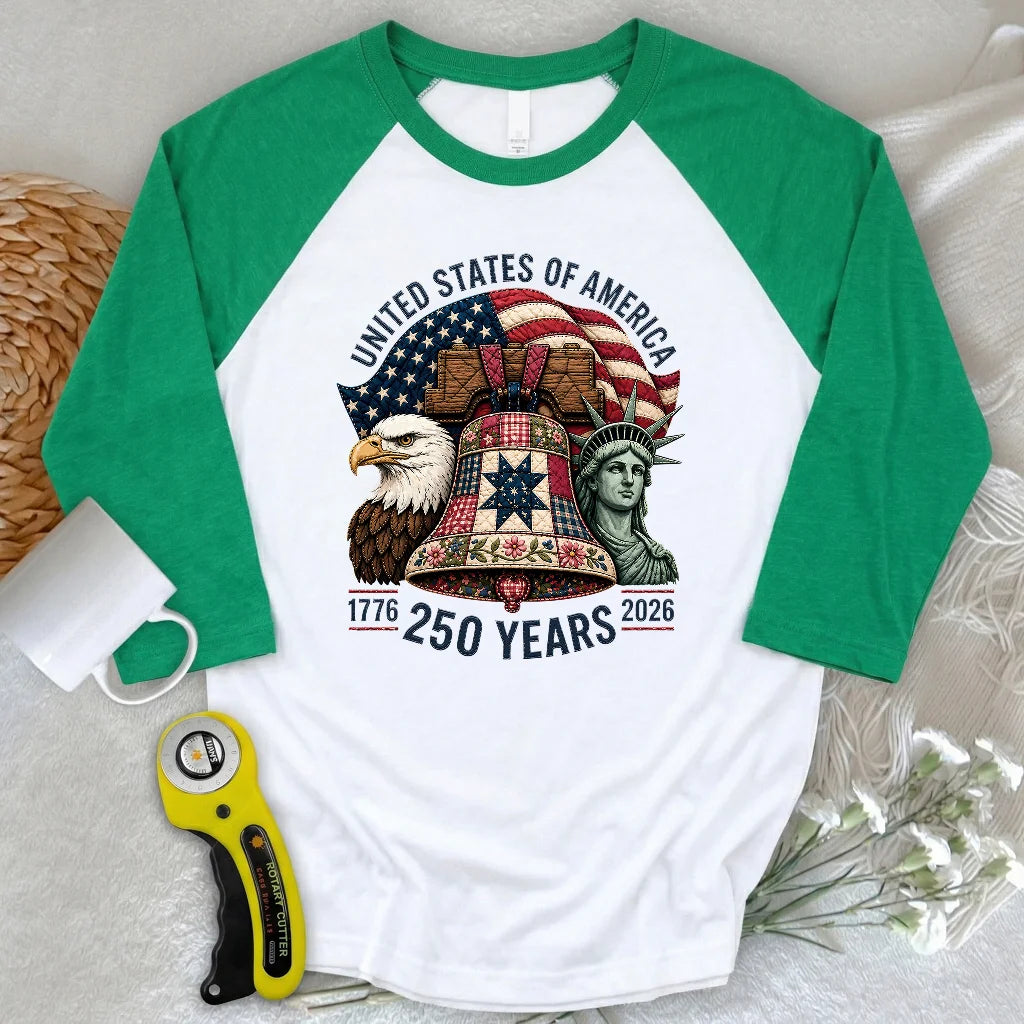 Patched With Pride 3/4 Sleeve T-shirt