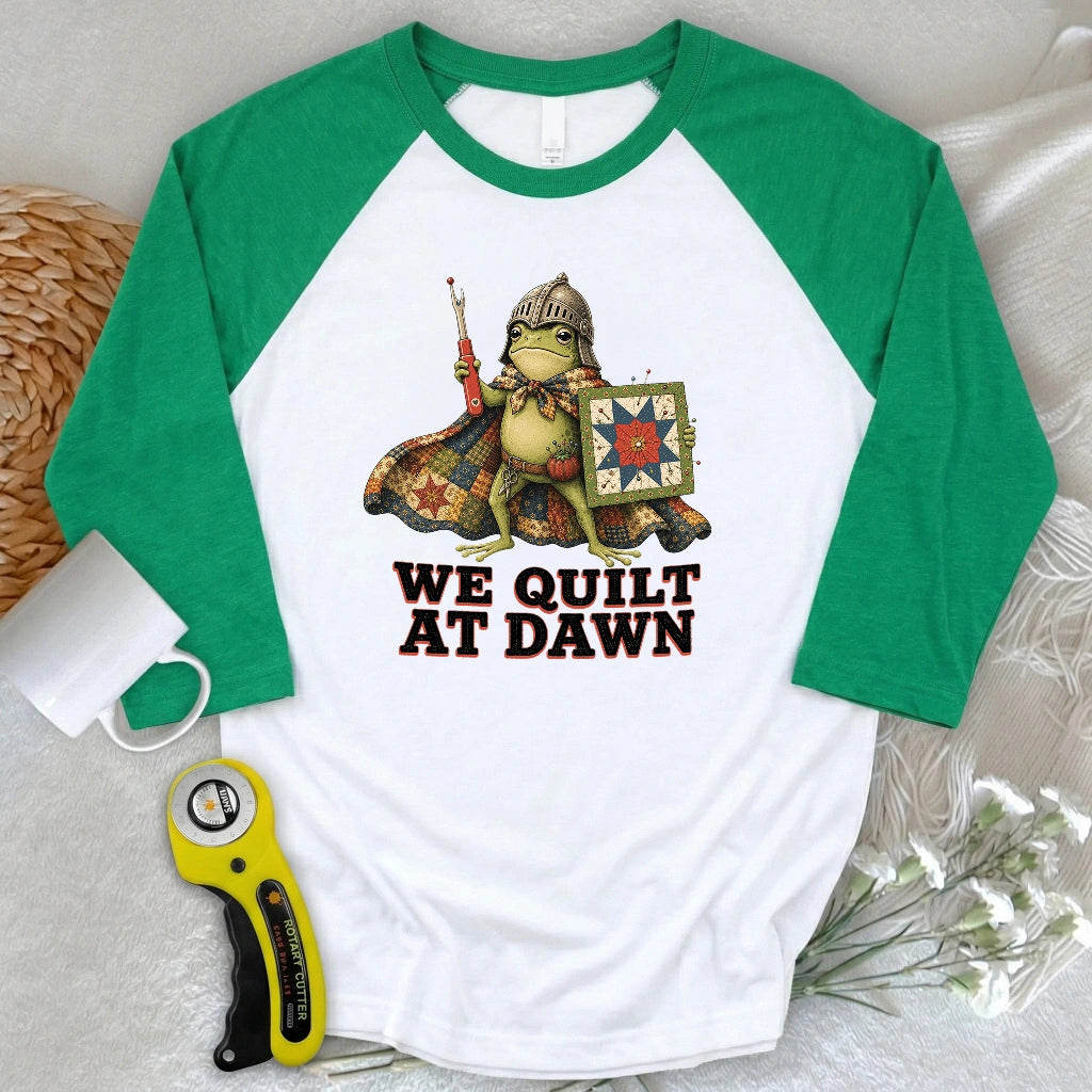 Quilt at Dawn 3/4 Sleeve T-shirt