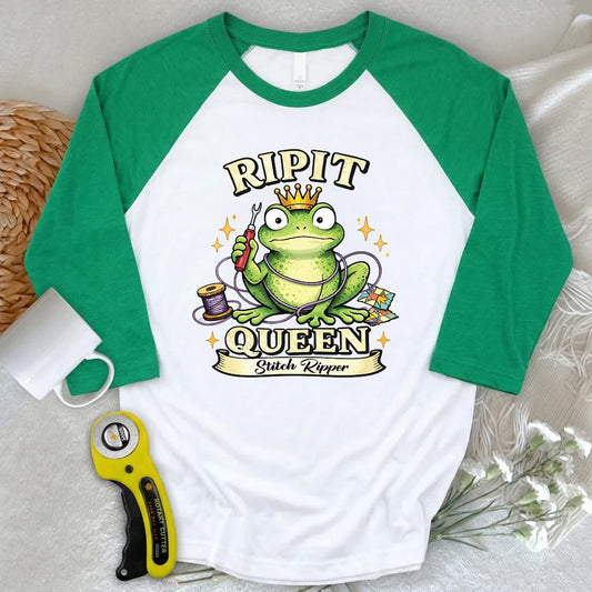 RIPIT Queen 3/4 Sleeve T-shirt