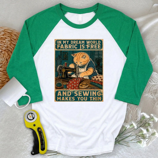 Sewing Dreams 3/4 Sleeve T-shirt