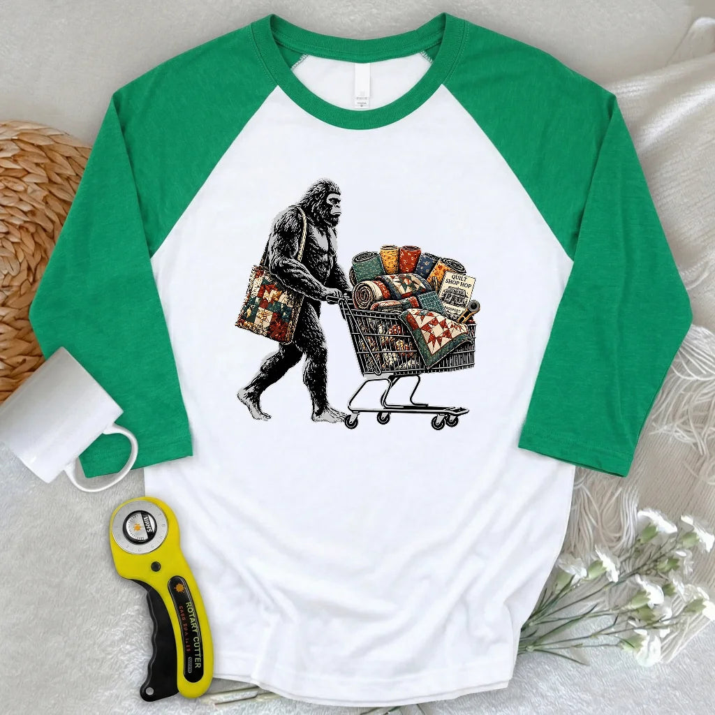 Shop Hop 3/4 Sleeve T-shirt