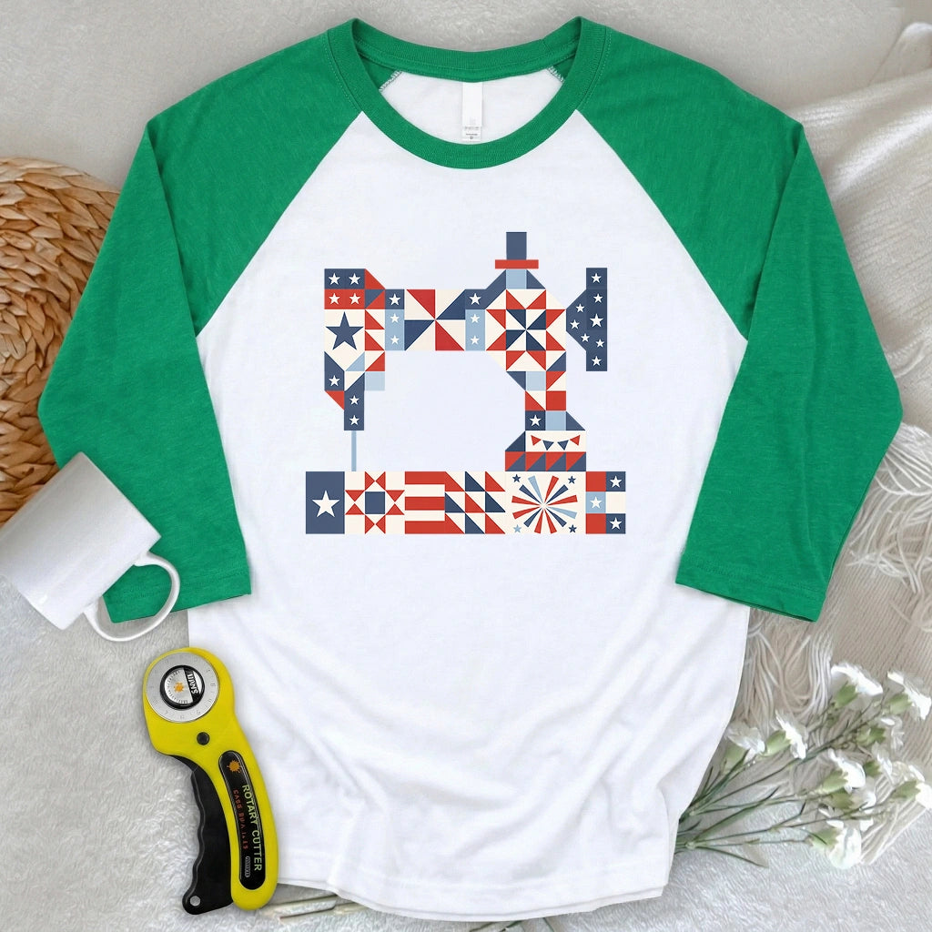 Stars & Stitches Sewing 3/4 Sleeve T-shirt