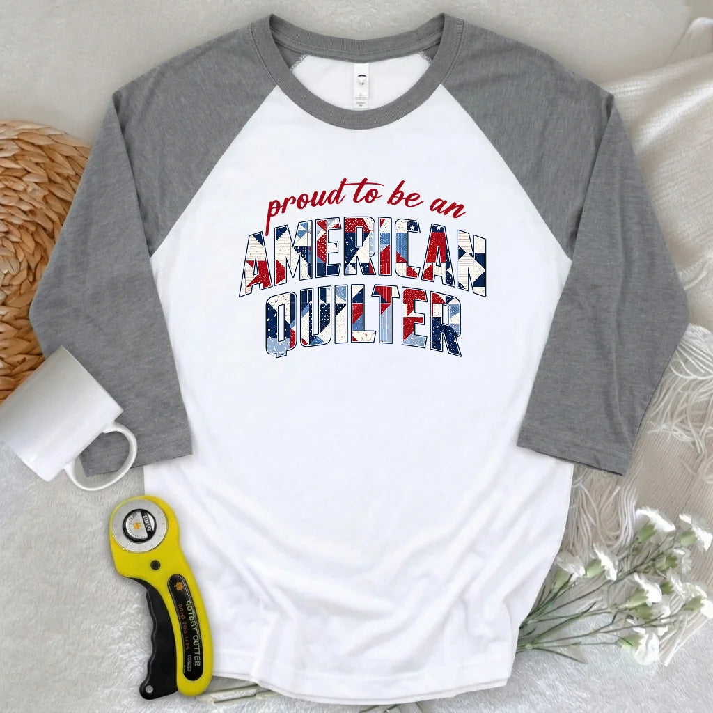 American Quilter 3/4 Sleeve T-shirt
