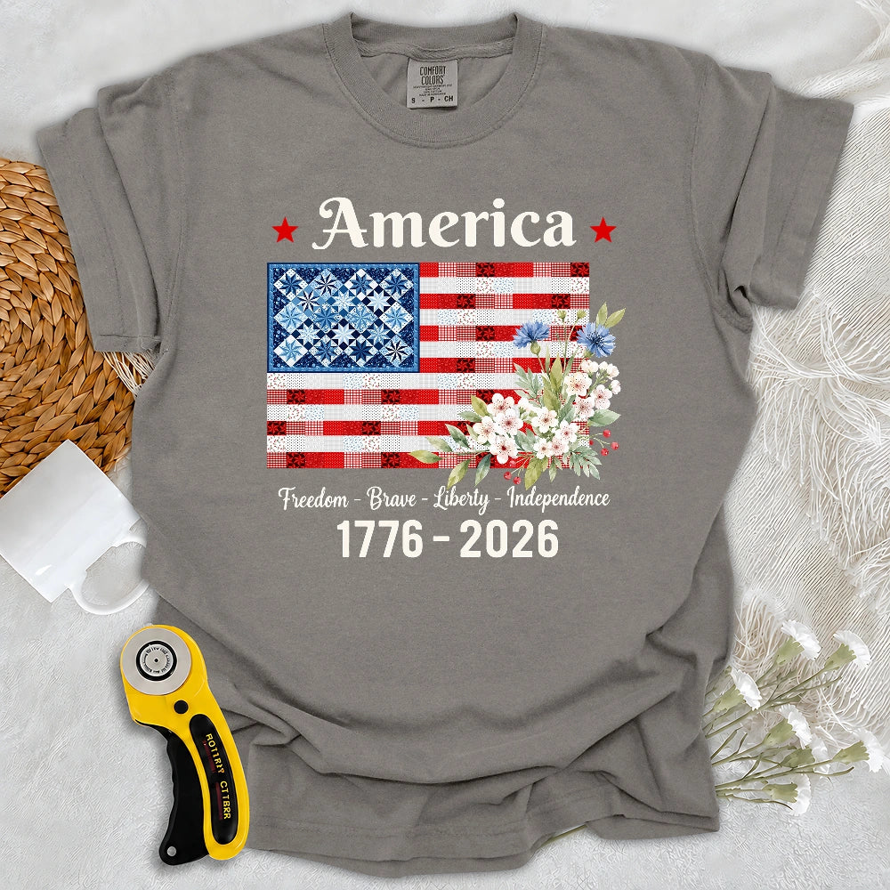 Comfort Colors American Patchwork Bloom T-Shirt