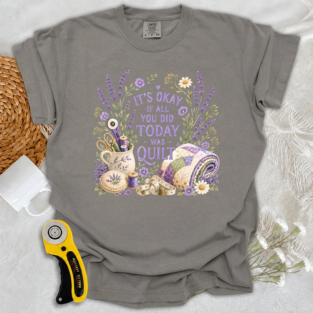 Comfort Colors Quilt Days Are Productive Days T-shirt