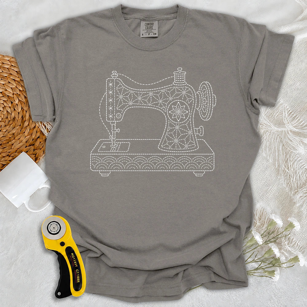 Comfort Colors Sashiko Sewing Machine T-shirt