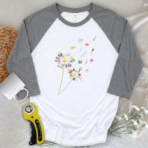 Crafted To Bloom 3/4-Arm-T-Shirt