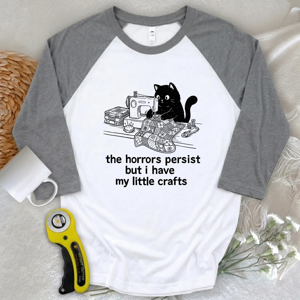 Little Crafts vs. The World 3/4 Sleeve T-shirt