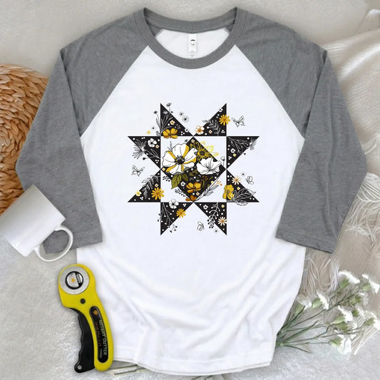 Nature Block 3/4 Sleeve T-shirt