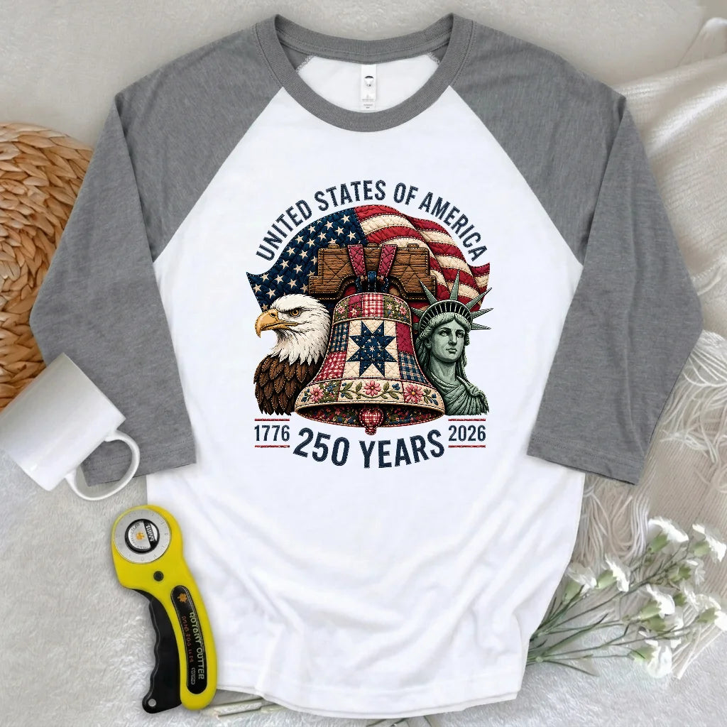 Patched With Pride 3/4 Sleeve T-shirt