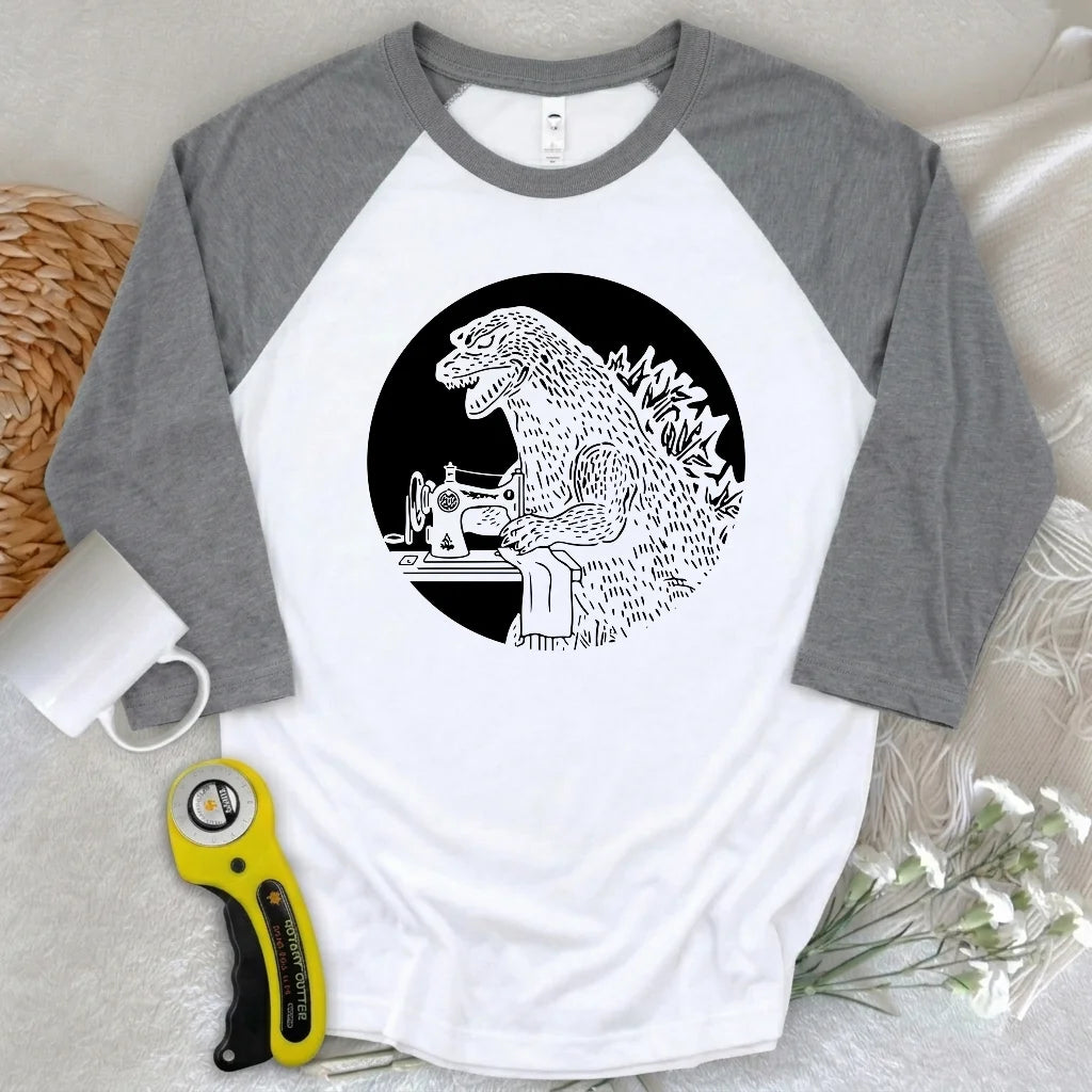 Quiltzilla 3/4 Sleeve T-shirt