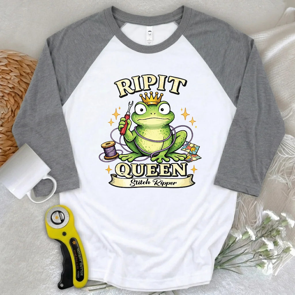 RIPIT Queen 3/4 Sleeve T-shirt