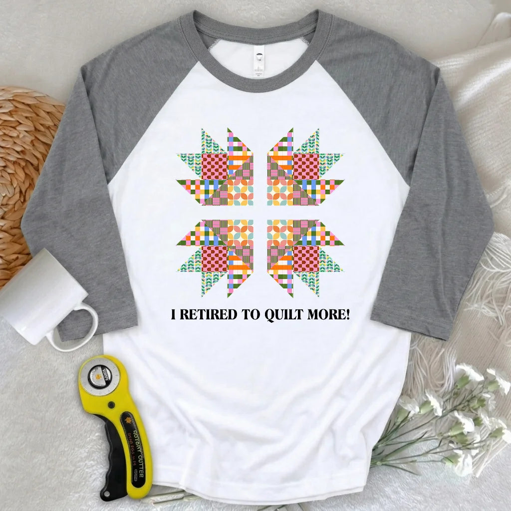 Sew Full-Time 3/4 Sleeve T-shirt