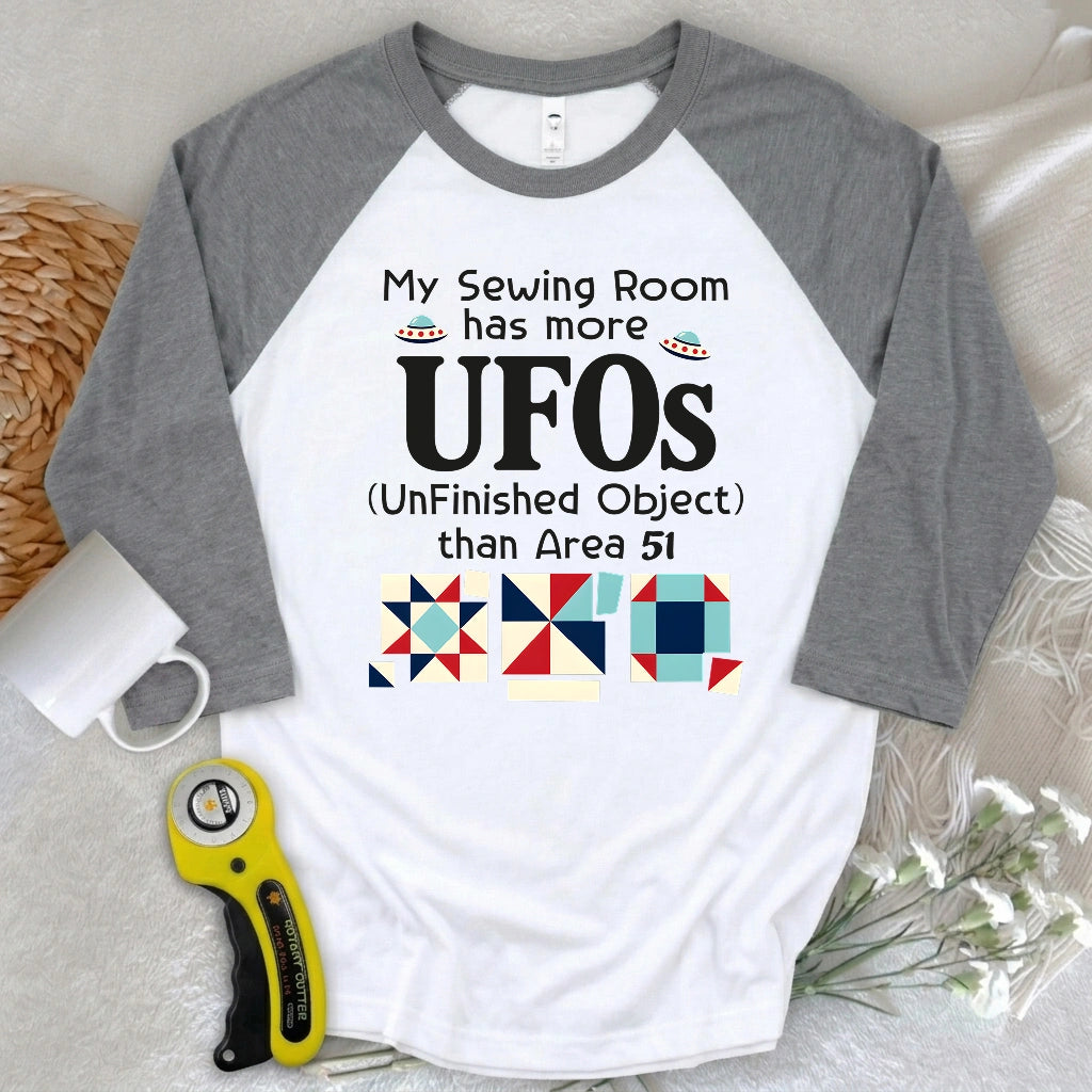 Sewing UFOs 3/4 Sleeve T-shirt
