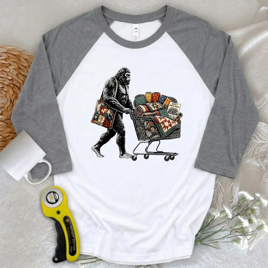 Shop Hop 3/4 Sleeve T-shirt