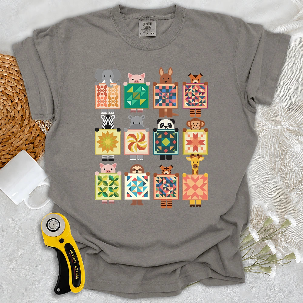 Comfort Colors Woodland Patchwork Crew T-shirt