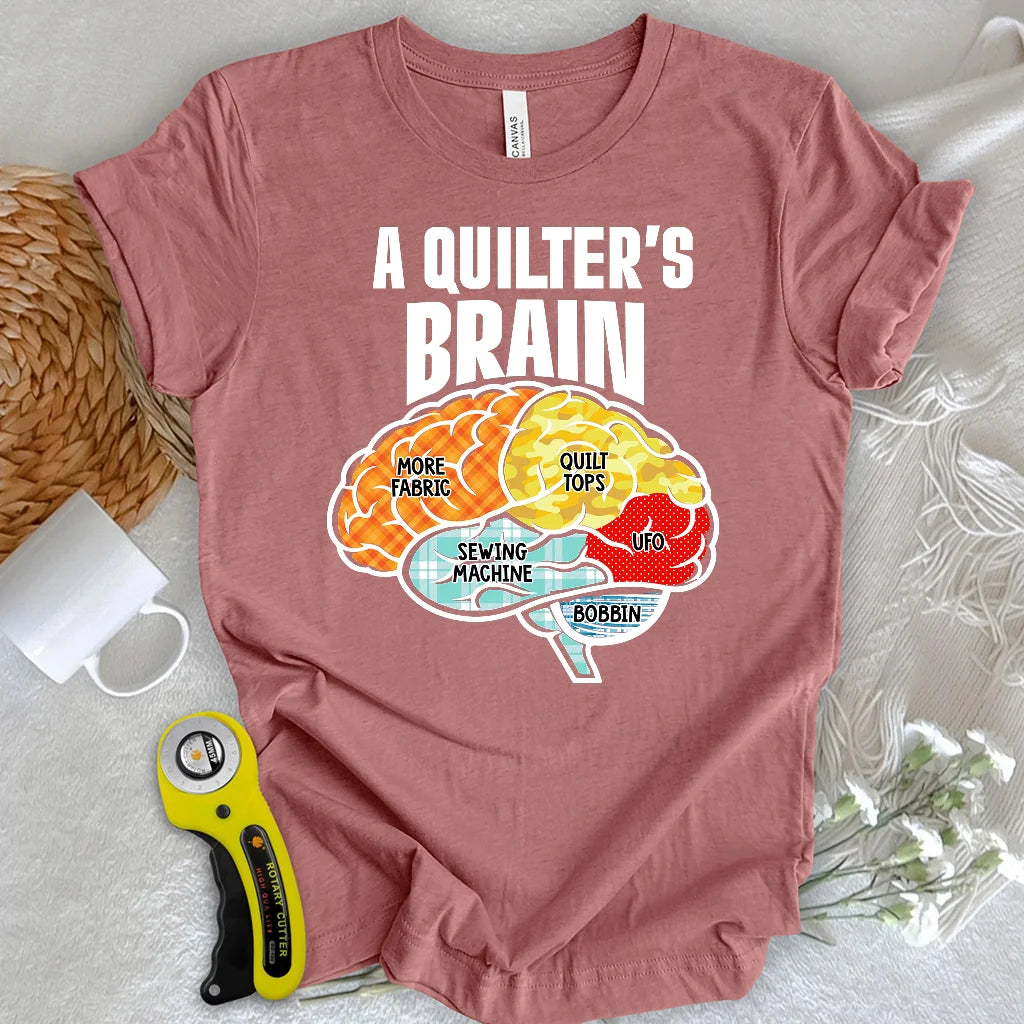 A Quilter’s Brain T-Shirt