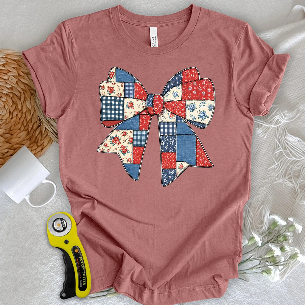 Americana Patchwork Bow T-shirt