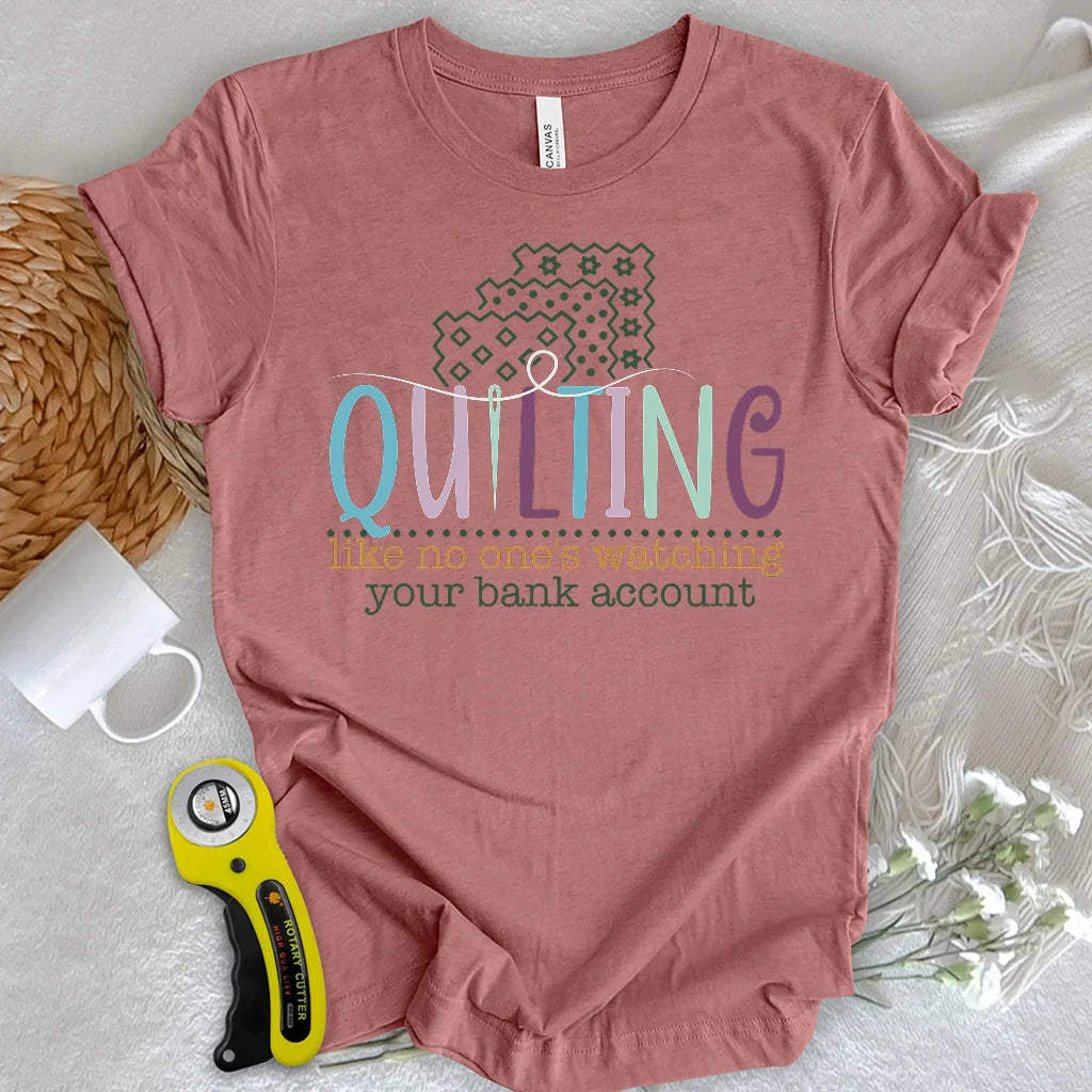 Bankkonto? Ich kaufte Stoff-T-Shirt