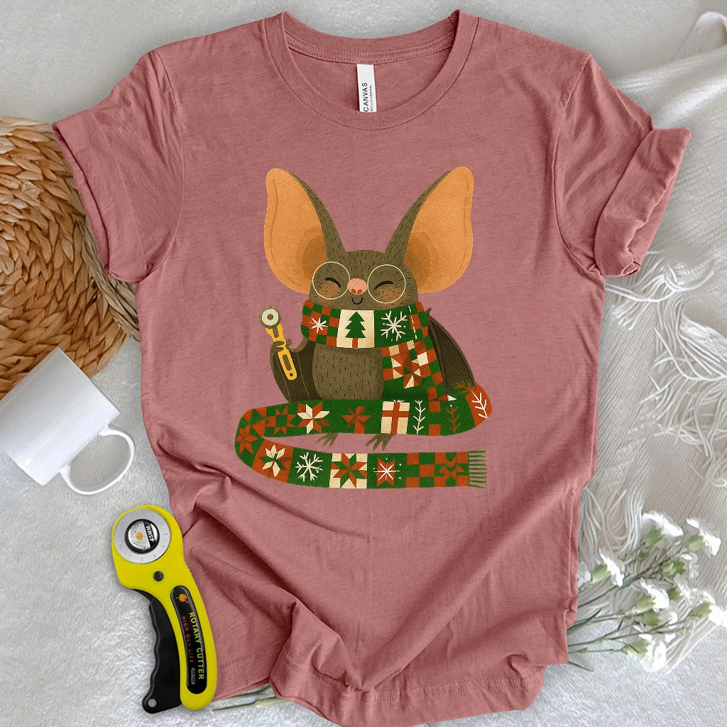 Batty Christmas Quilter T-shirt