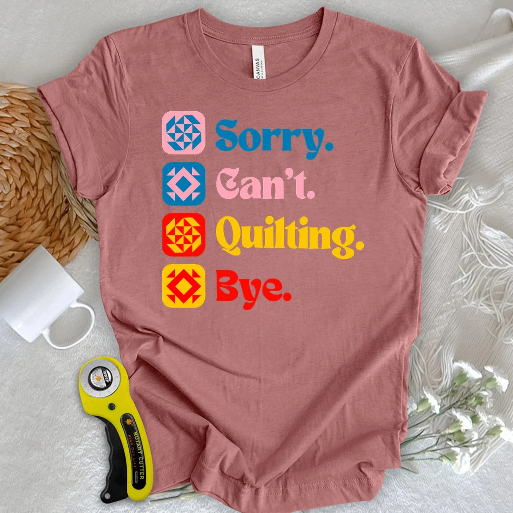 T-shirt Je ne peux pas, j'ai patchwork