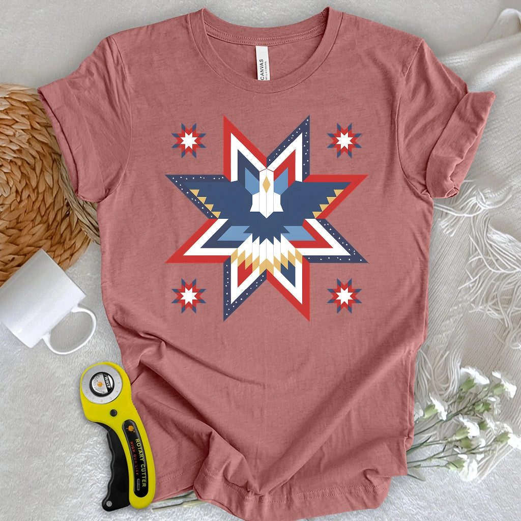 Eagle Star Quilt T-shirt