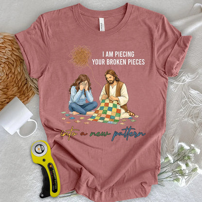 T-shirt Dieu reconstitue les morceaux brisés