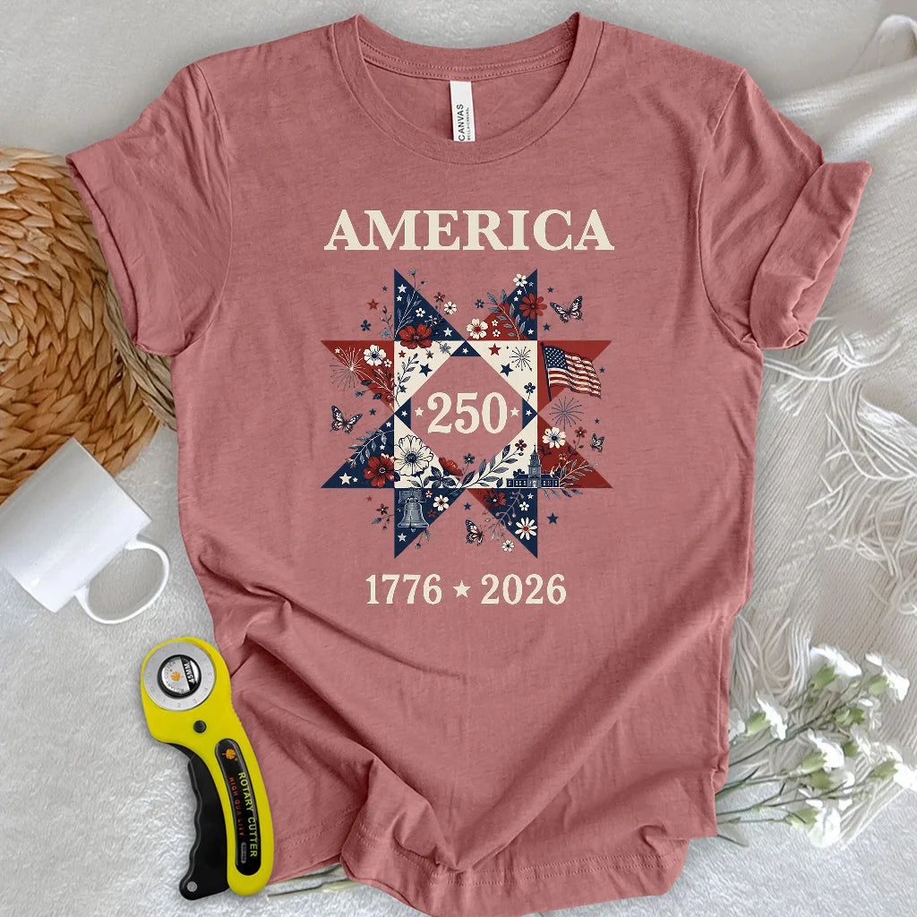 Liberty In Bloom Quilt T-shirt