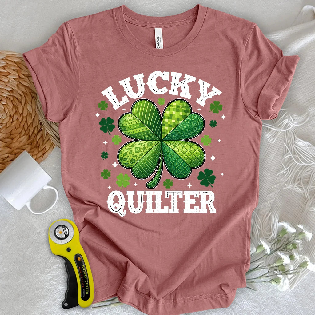 Glückliche Quilterin T-Shirt