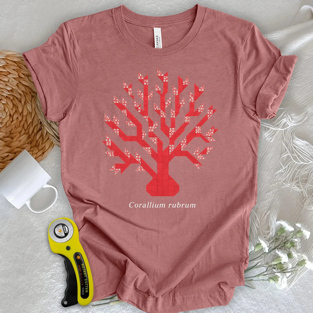 Patchwork Red Coral T-shirt