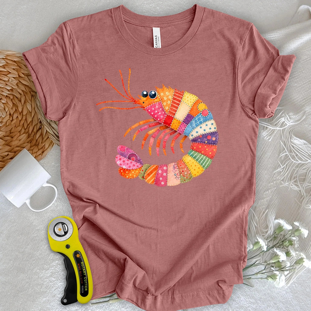 Patchwork Shrimp T-shirt