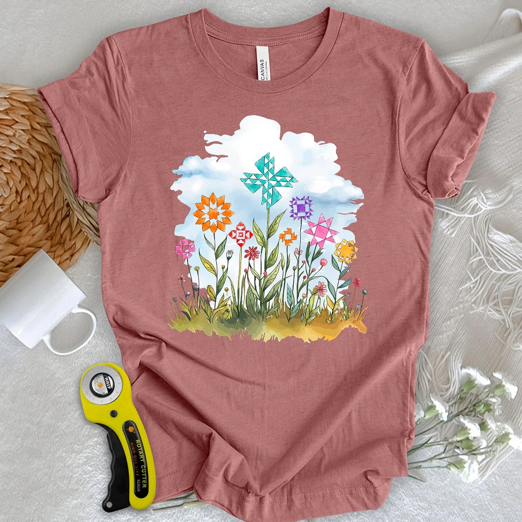 Quilt Block Field T-shirt