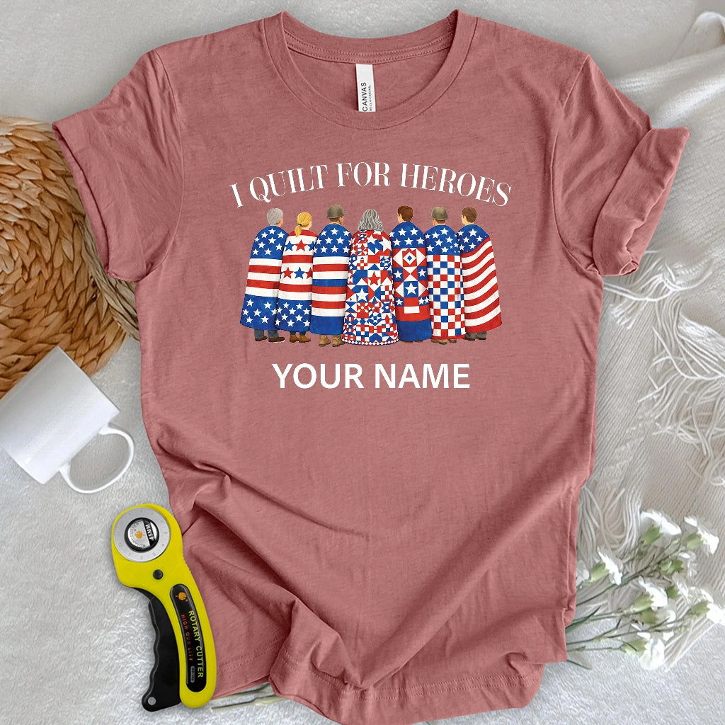 "Custom Name" Quilts of Honor T-shirt