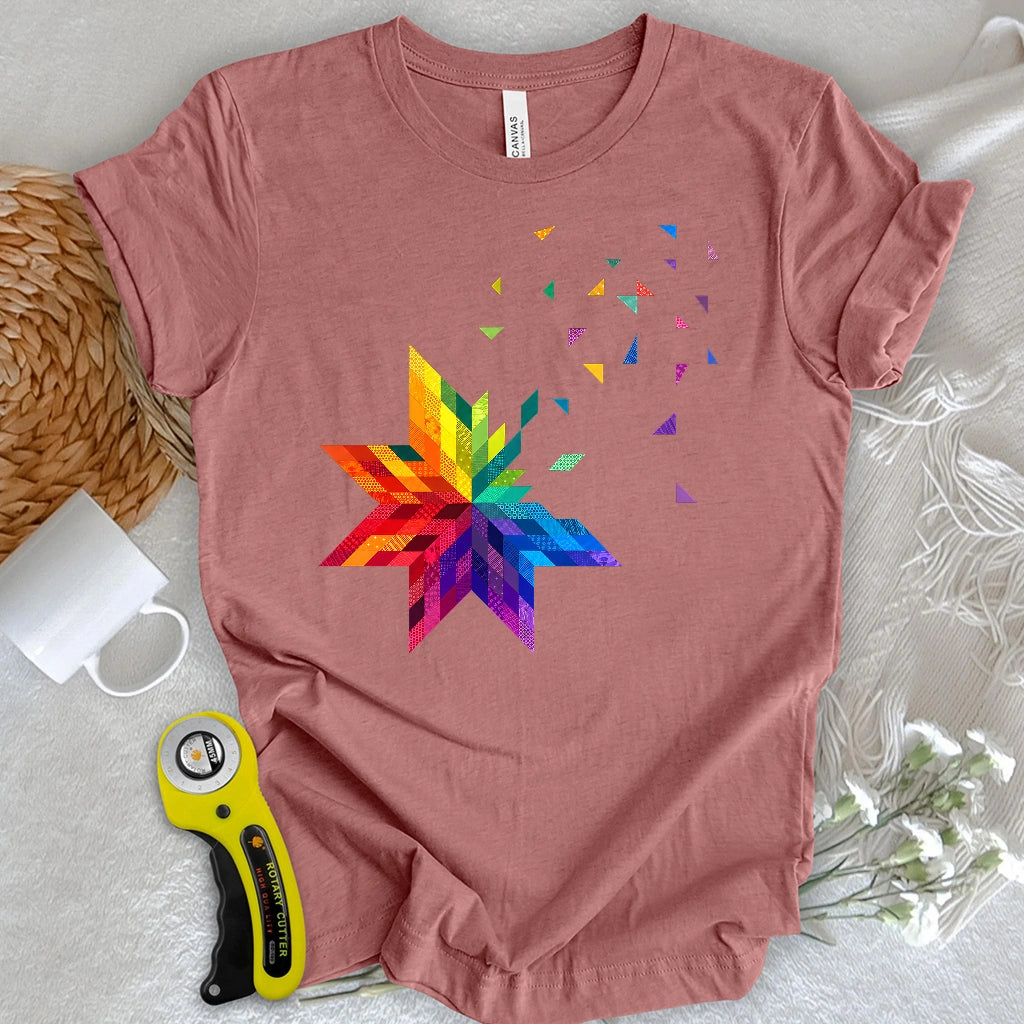Rainbow Star Block T-shirt
