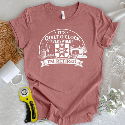 T-shirt de quilteuse à la retraite