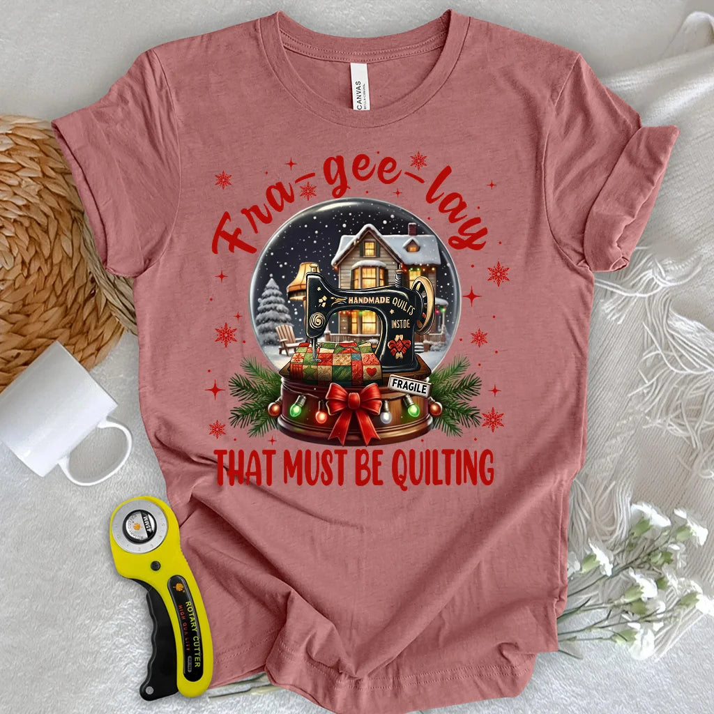 The Quilter’s Snow Globe T-shirt