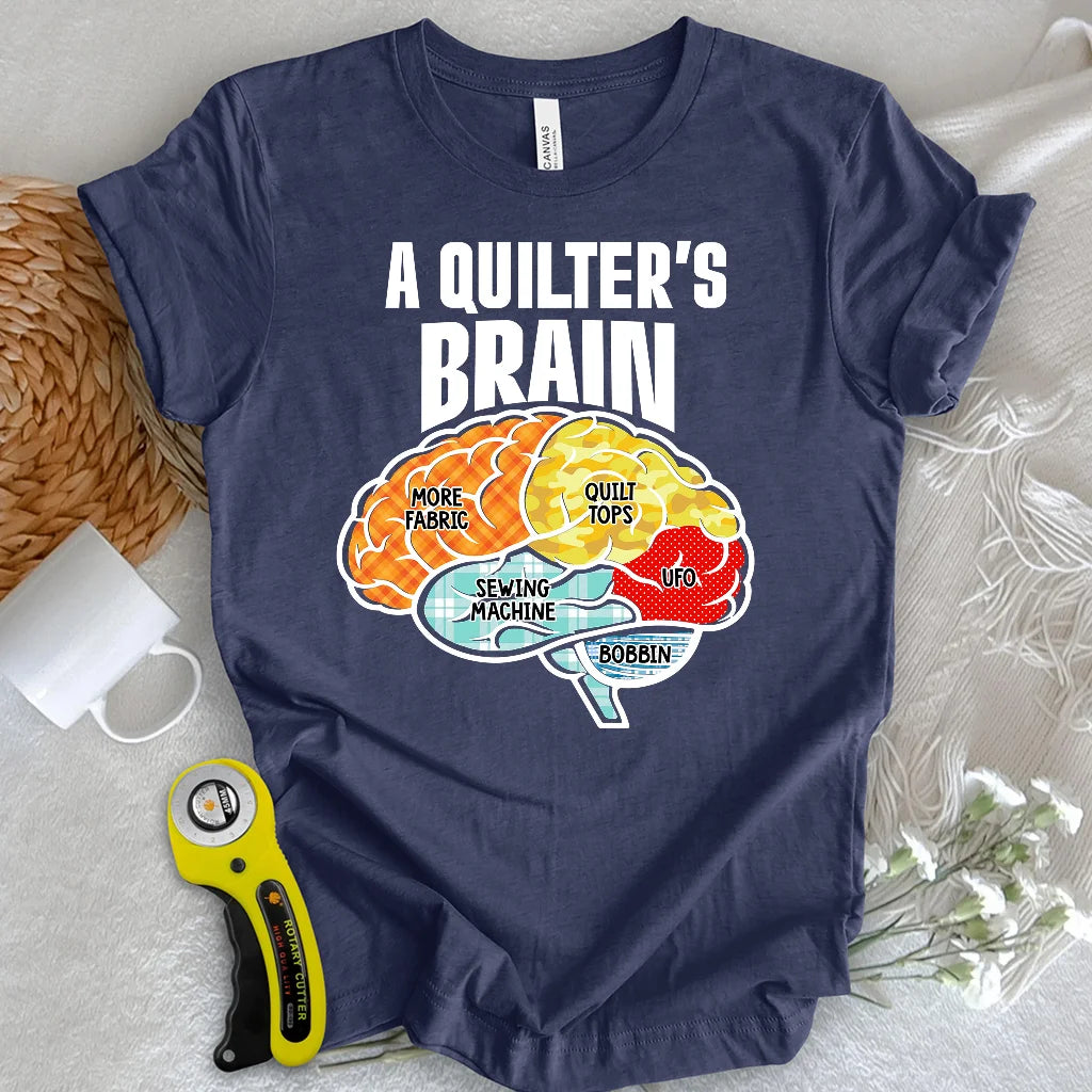 A Quilter’s Brain T-Shirt