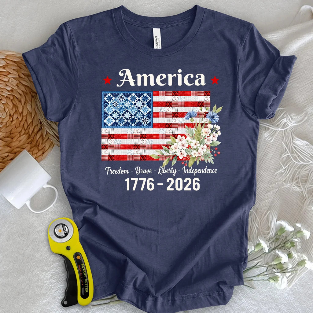 American Patchwork Bloom T-shirt