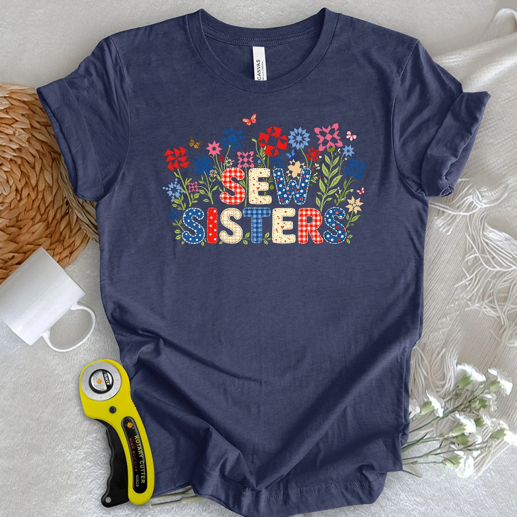 Appliqué Sew Sisters T-shirt