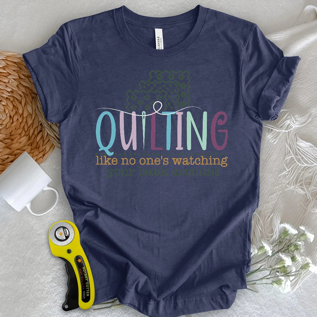 Bankkonto? Ich kaufte Stoff-T-Shirt