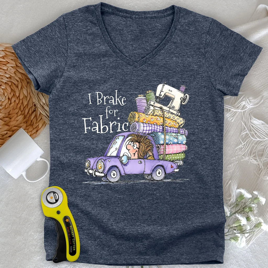 Brake for Fabric Lady V-neck