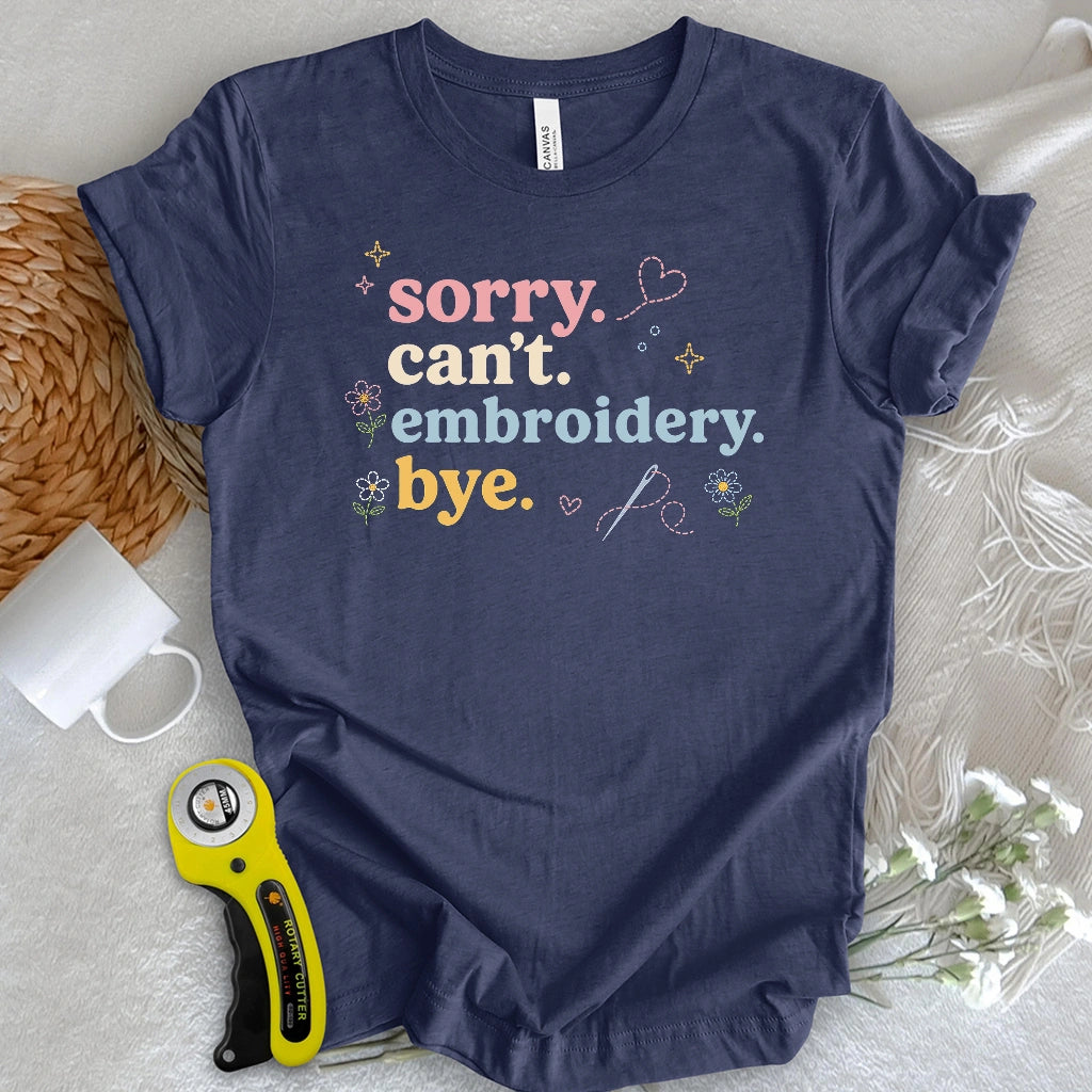 Busy Embroidering T-shirt