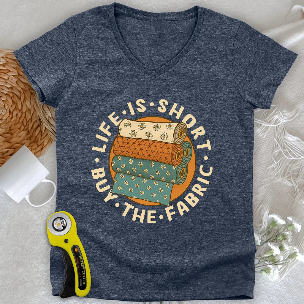 Buy The Fabric Lady V-neck