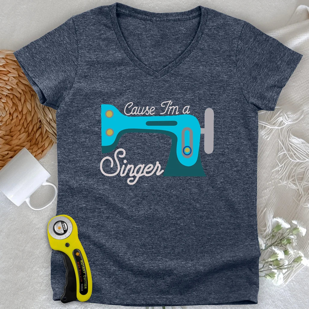 Cause I'm a Singer Lady V-neck