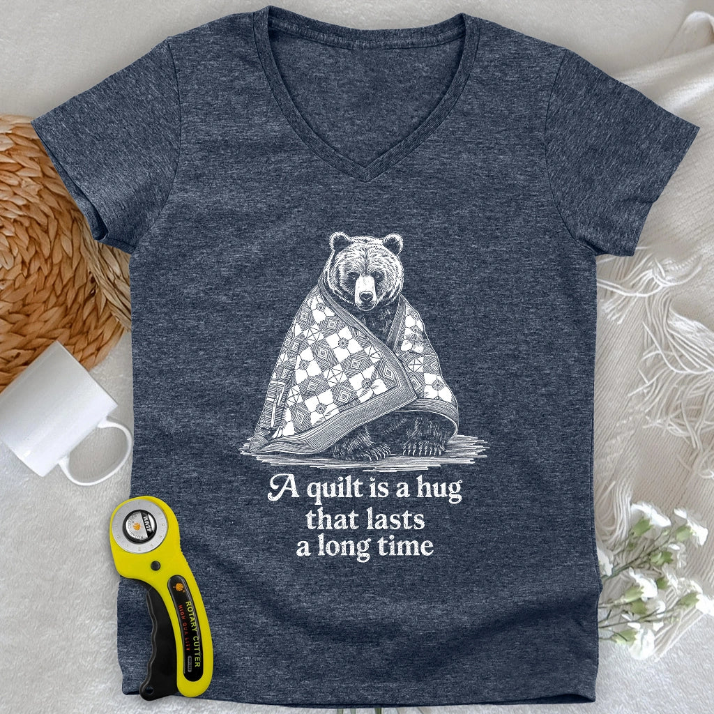 Cozy Hug Lady V-neck