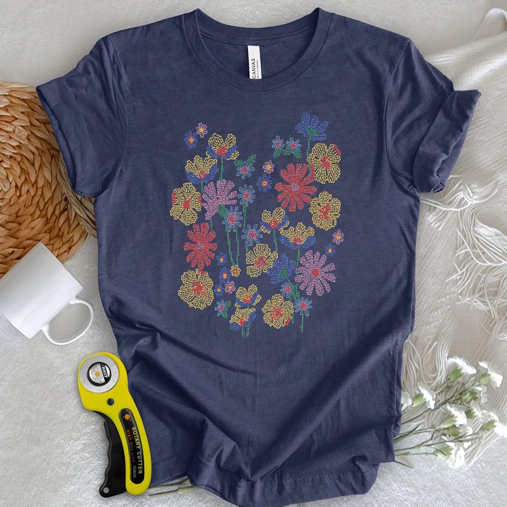 Embroidery Flower T-shirt